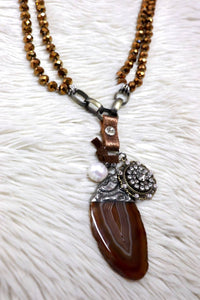J.Coons - Women's Crystal Knotted Necklace