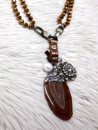 J.Coons - Women's Crystal Knotted Necklace