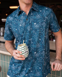 Kenny Flowers - Summer Vibes Print Golf Shirt