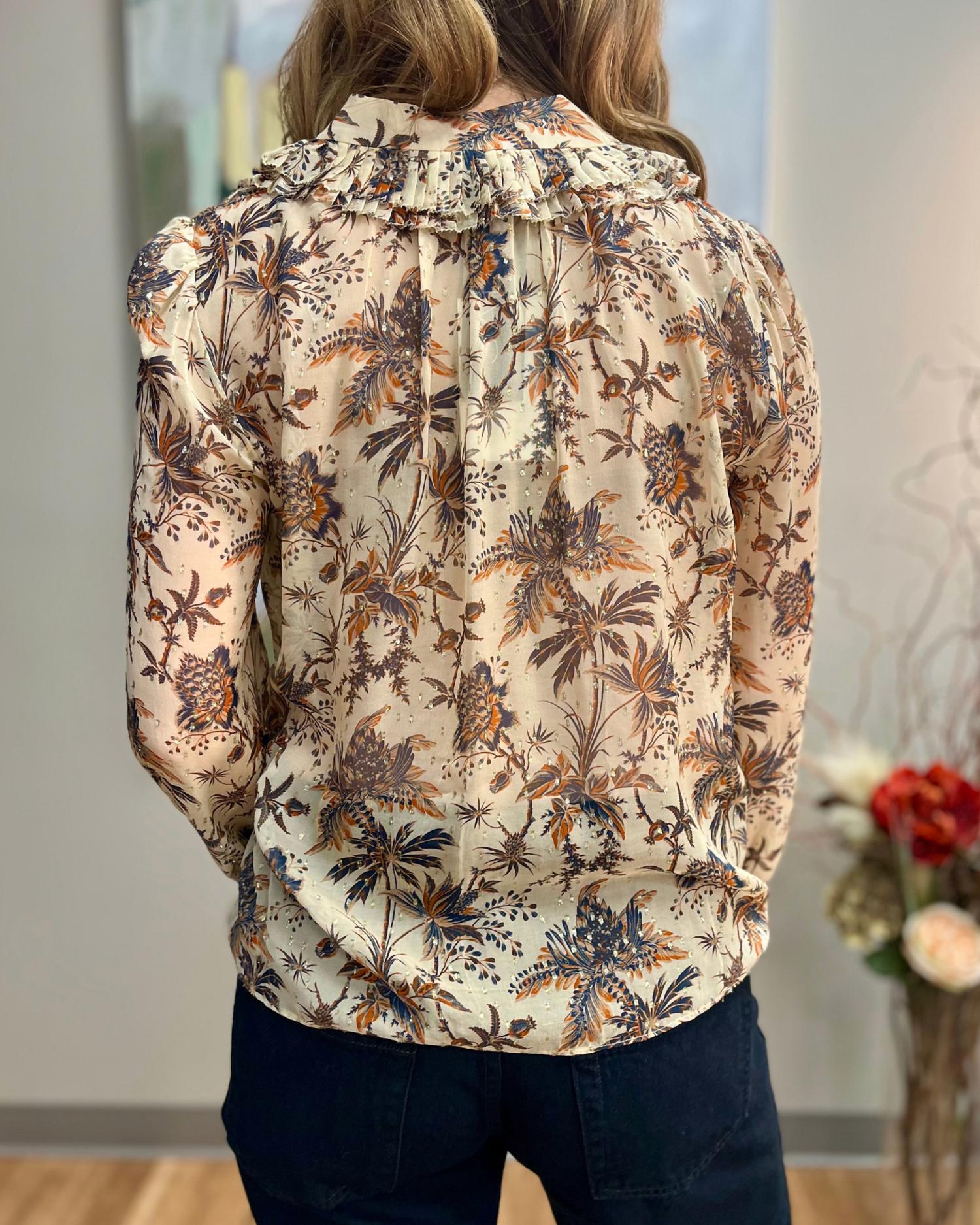 Ulla Johnson - Nina Ruffle Placket Btn Front Blouse