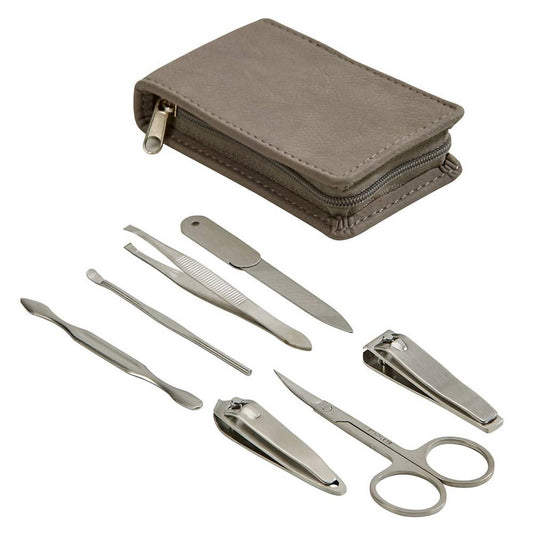 Creative Gifts International - Leatherette Manicure Set, 4.25" X 2.5"