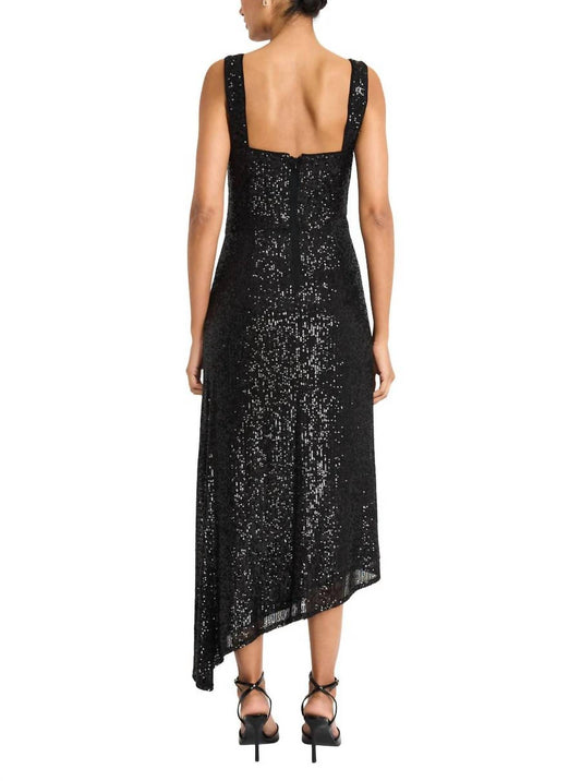 Maggy London - Asymmetrical Sequin Dress