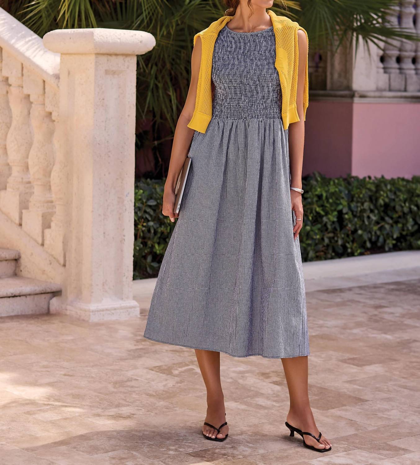Tribal - Sleeveless Rouched Dress