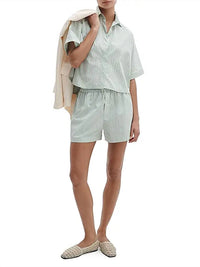 Rag & Bone - Marin Striped Short-sleeve Button-front Shirt