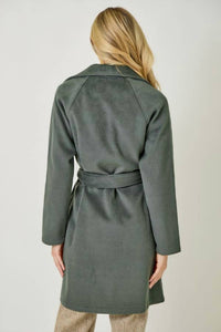Mystree - Lapel Collar Robe Coat
