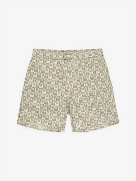 Rylee + Cru - Men's Boardshort Palm Check Short