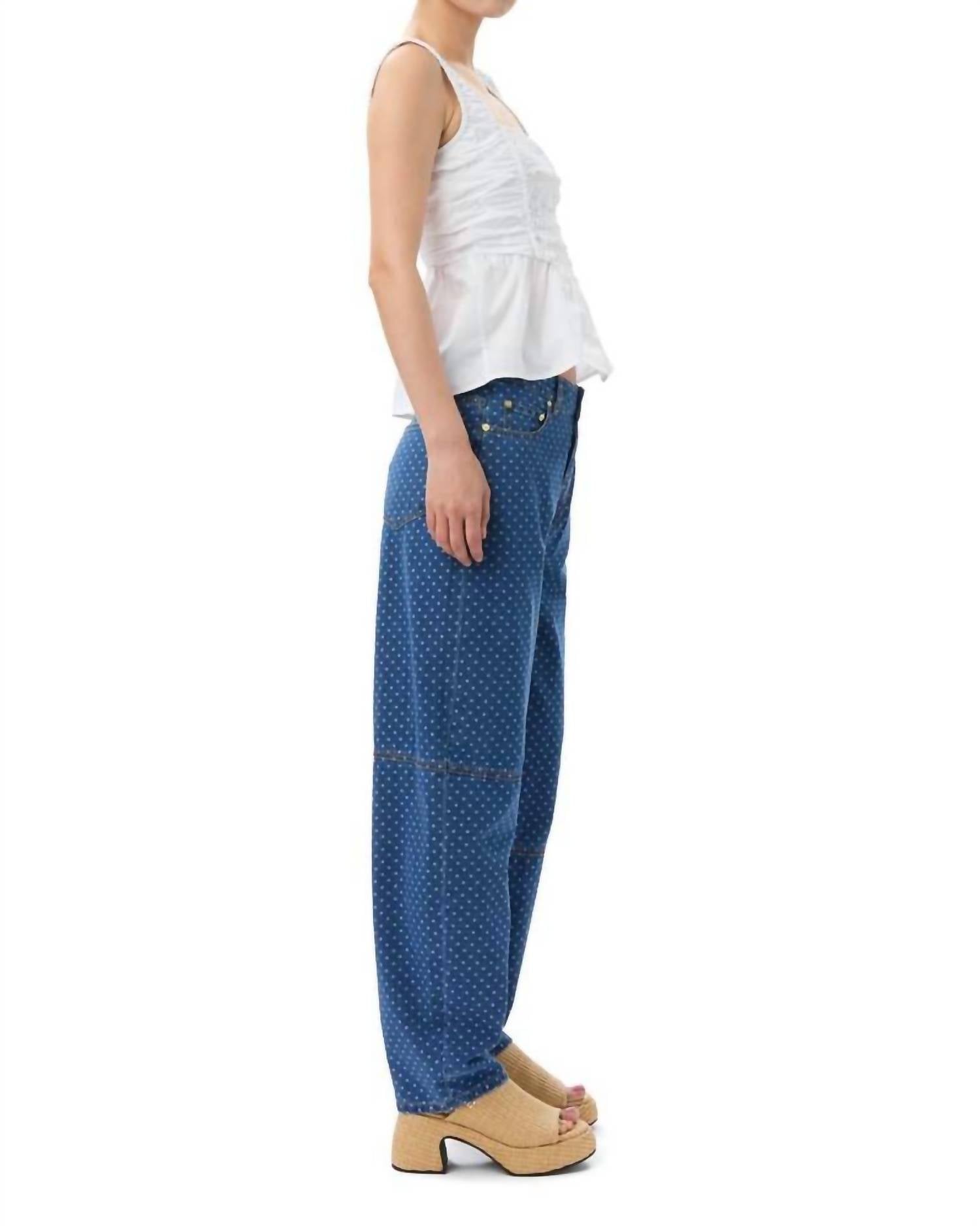 Ganni - Cotton Poplin Smock Strap Blouse