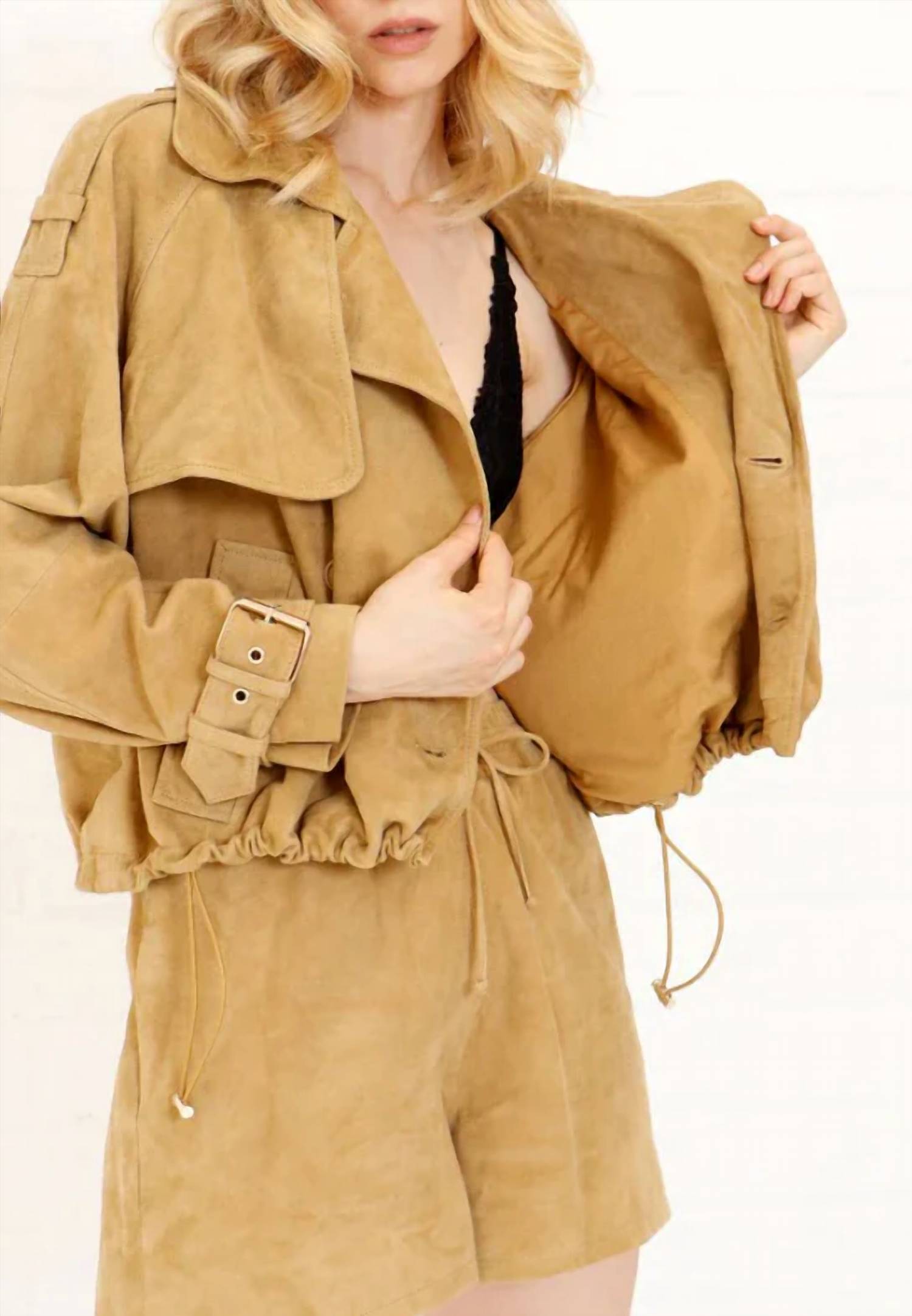 Twelfth Street By Cynthia Vincent - Suede Leather Jacket