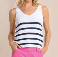 Southern Tide - Alli Striped Sweater Tank