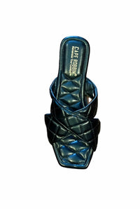 Cape Robbin - Women's Alanis Criss Cross Quilted Band Sandal