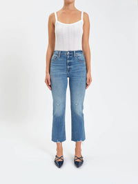 Daze - Shy Girl High Rise Crop Flare Jeans