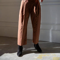 RACHEL COMEY Babar Straight Leg Pants in sienna - women's pants - detail view