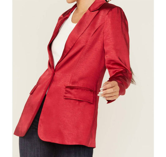 Skies Are Blue - Satin Blazer