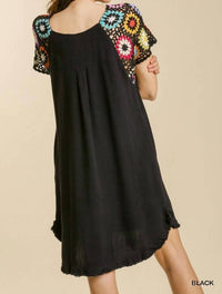 Umgee - Crochet Sleeve Dress