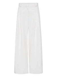 St. Agni - Twill Wide Leg Pleat Pants