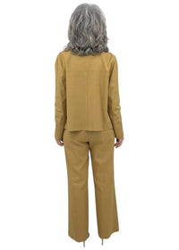 Estelle And Finn - Stretch Linen Crop Boxy Jacket