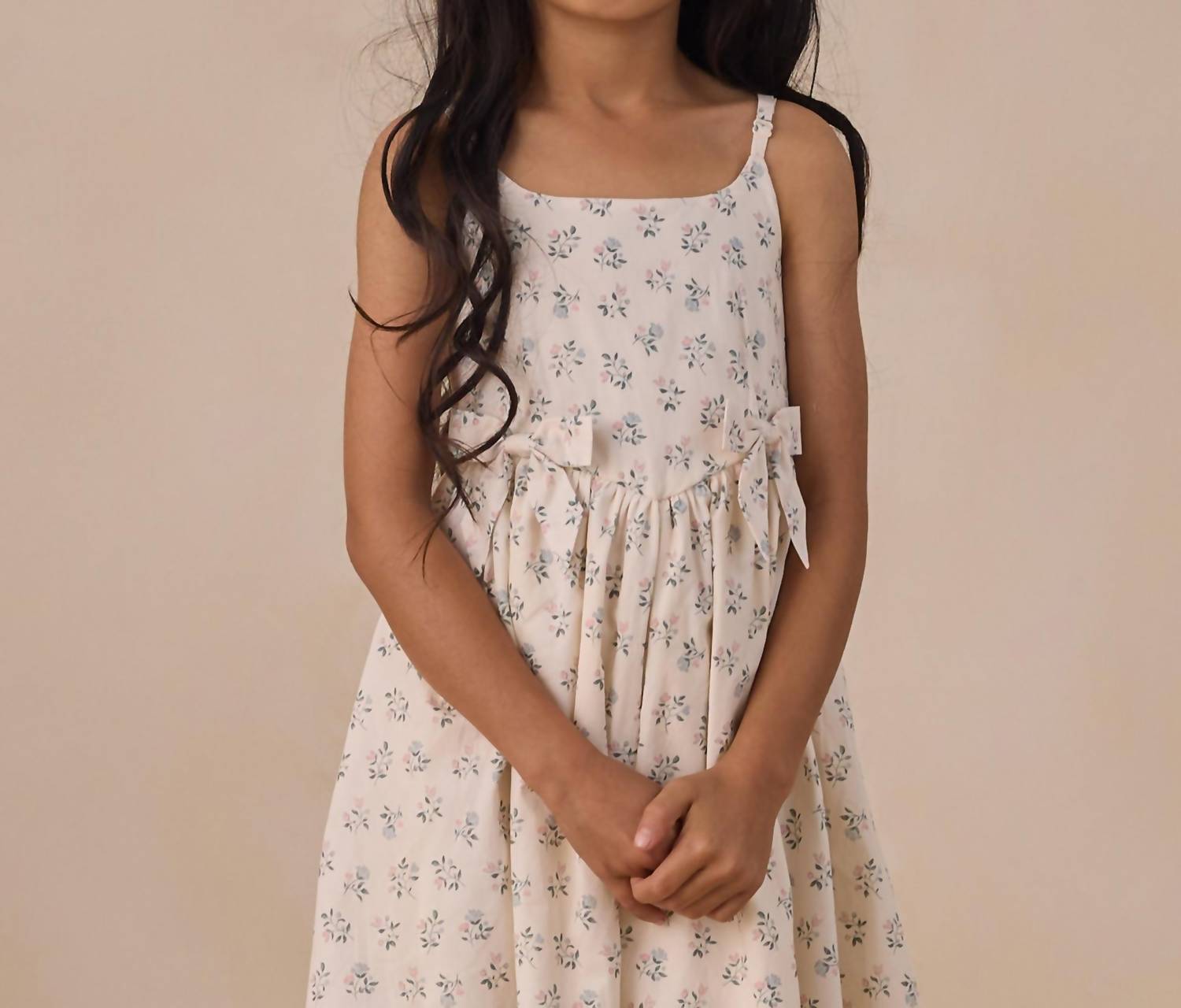 NORALEE Betsy Dress in summer ditsy - kids' dress - detail view