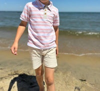 Me & Henry - Kid's Anchor Striped Polo