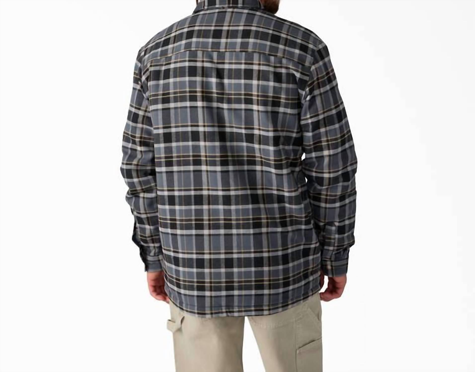 Dickies - Water Repellent Fleece-lined Flannel Shirt Jacket