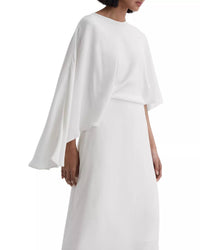 Reiss - Naomi Asymmetric Cape Maxi Dress