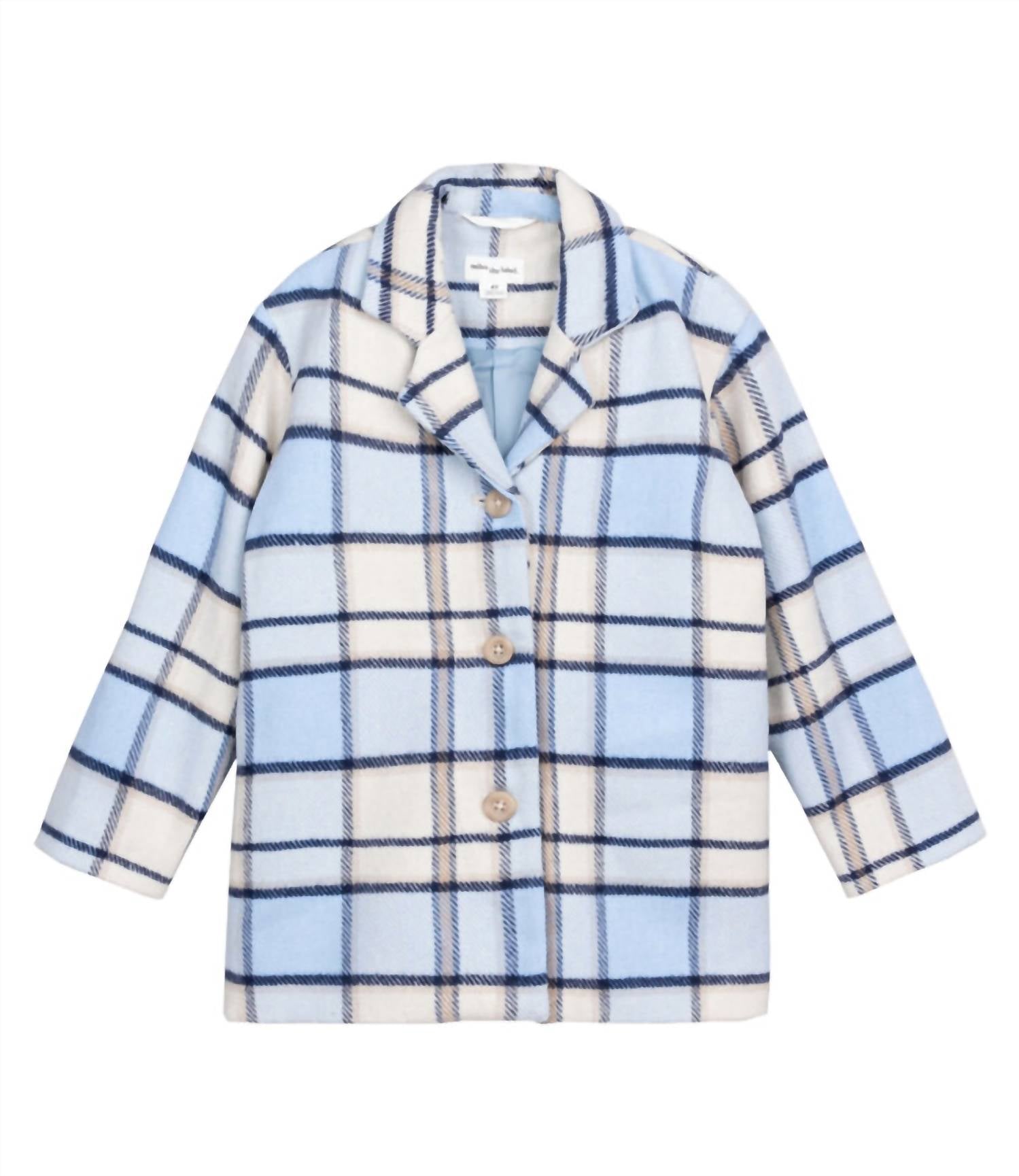 Miles The Label - Girl's Plaid Jacket