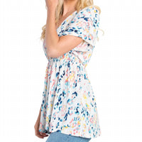 Emme Kay - Floral Print Babydoll Top