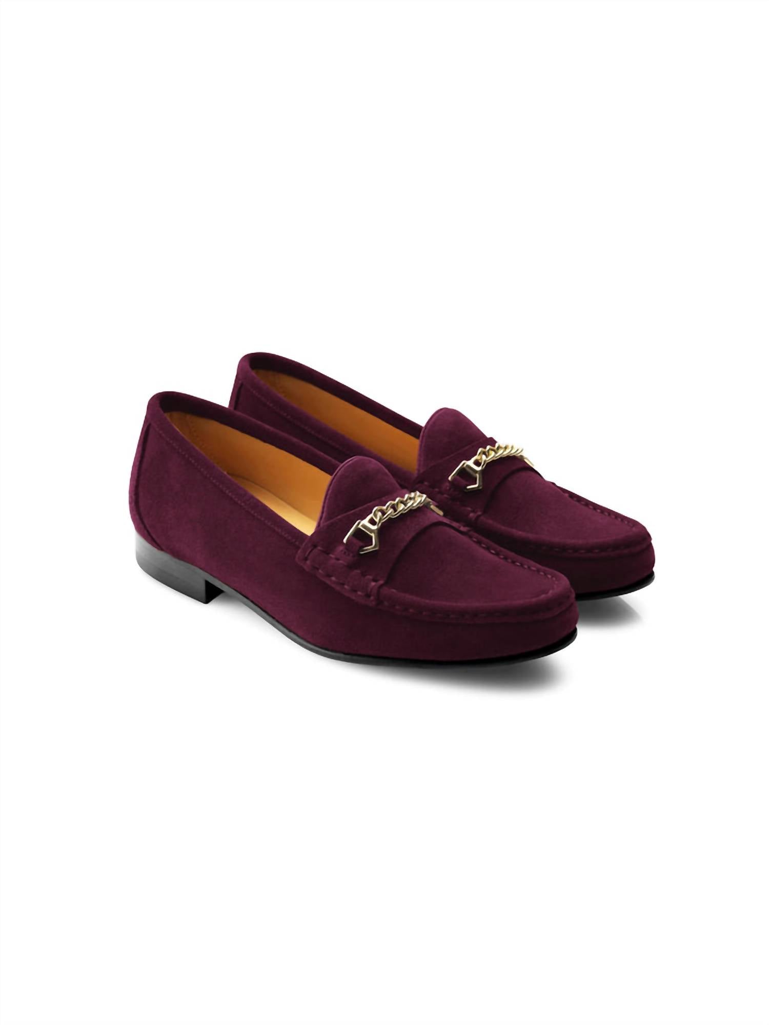 Fairfax & Favor Women's Apsley Loafer in elderberry - women's flats