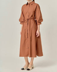 English Factory - Flared Shirt Midi Dress