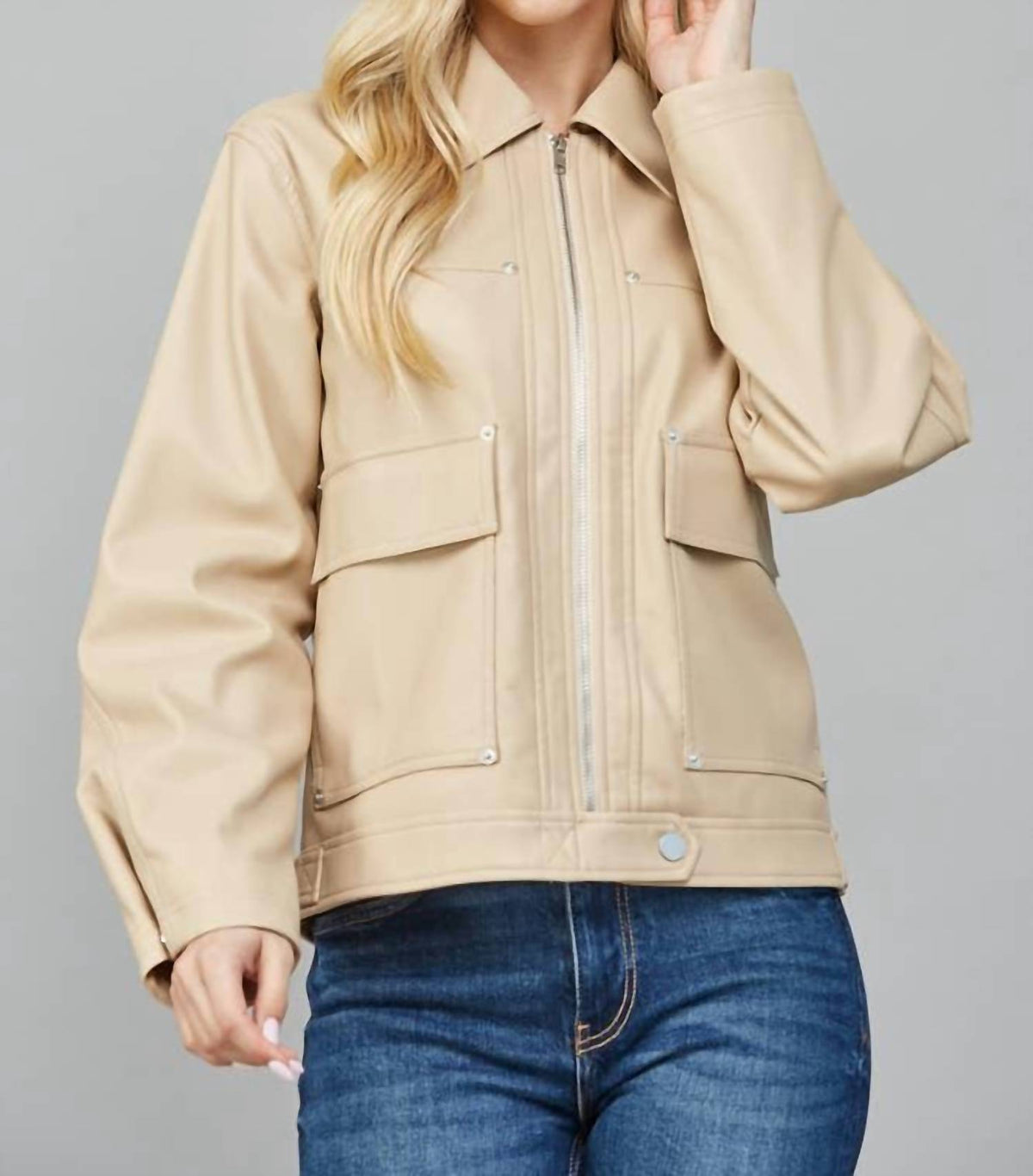 Fate - Hayden Jacket With Front Flap Pockets