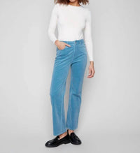 CHARLIE B Straight Leg Corduroy Pants in oxford - women's pants - view 4