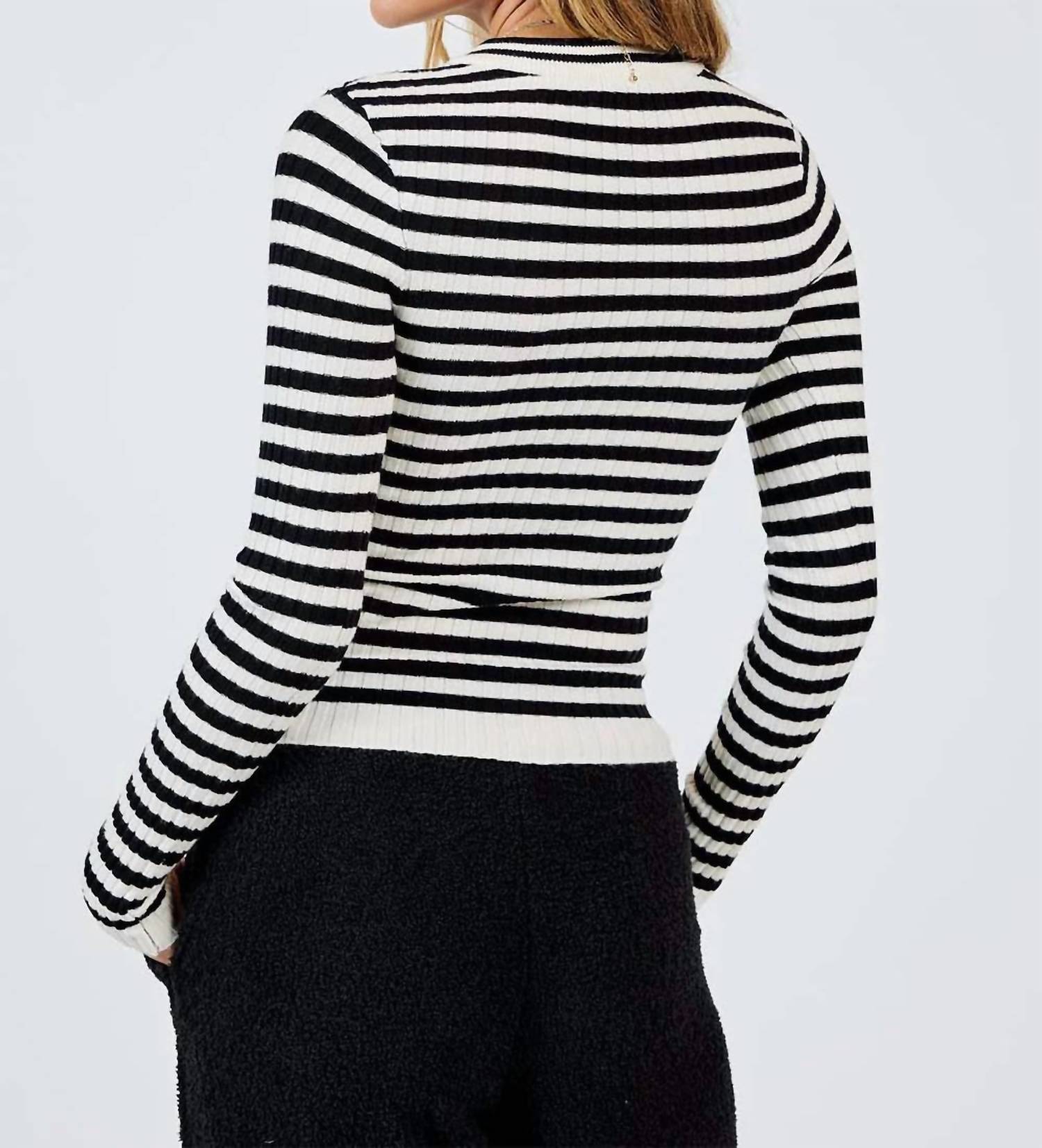 Sage The Label - Simply Being Striped Sweater