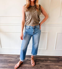 Habitual - Flatter Me Ruched Tank Top