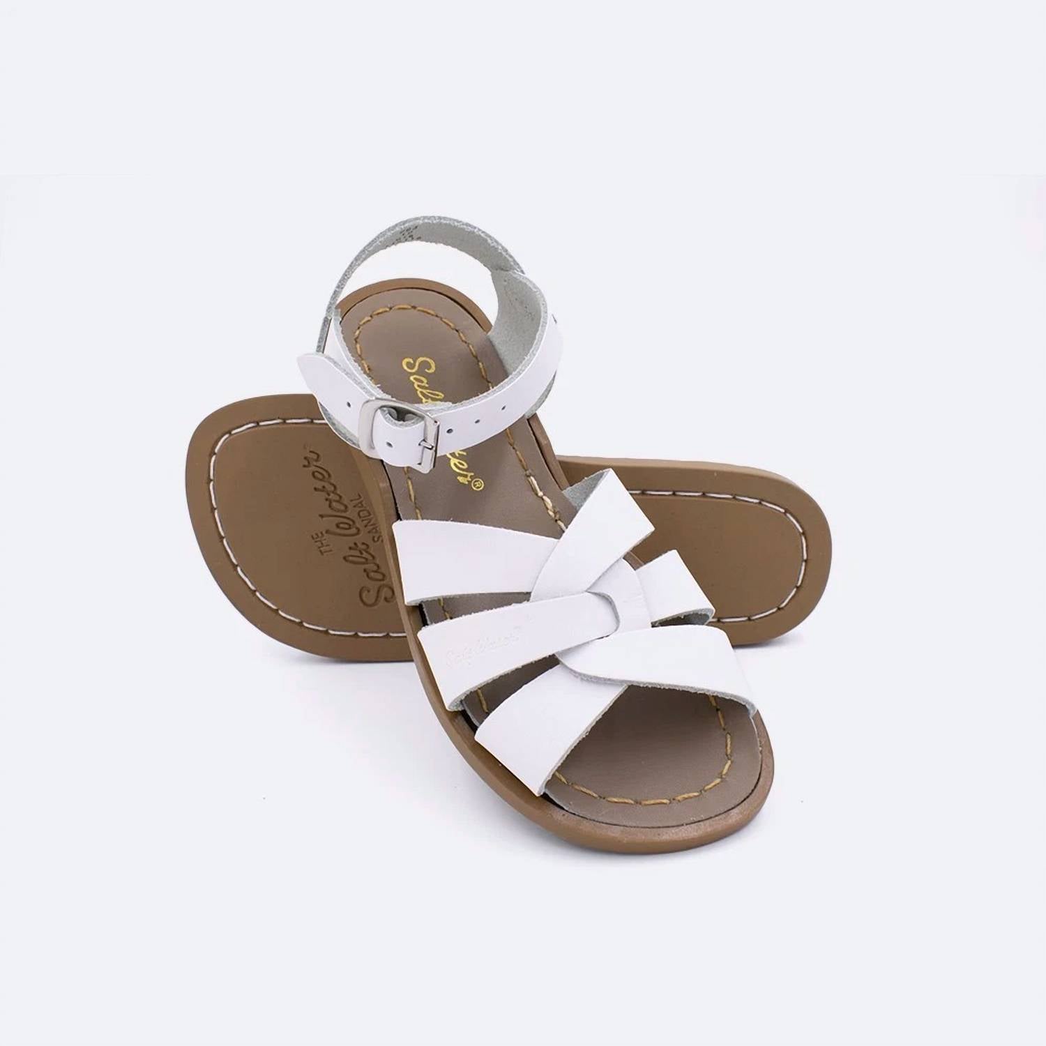 Salt Water Sandals - Women's Original Slides Leather Buckle Sandals