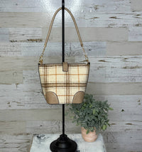 Jen & Co. - Women's Georgina Plaid Bucket Shoulder Bag
