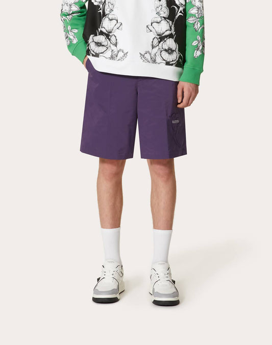 Valentino - Men's Garden Nylon Bermuda Shorts