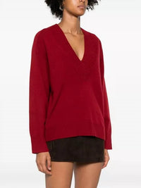Loulou De Saison - Sage Cashmere V Neck Sweater