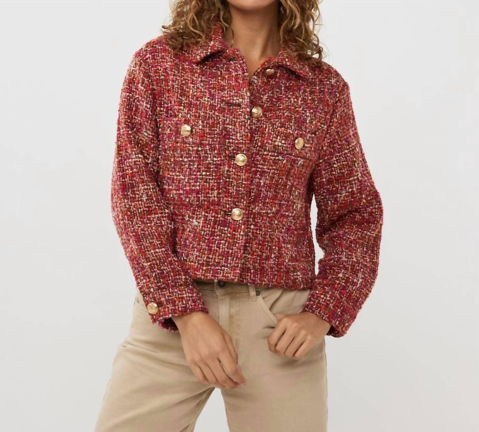 Esqualo - Bodil Boucle Short Blazer