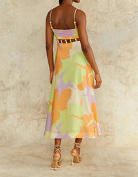 Amur - Women's Georgie Beaded Waist Midi Dress