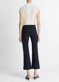 Vince - Mid Rise Pintuck Crop Flare Pant