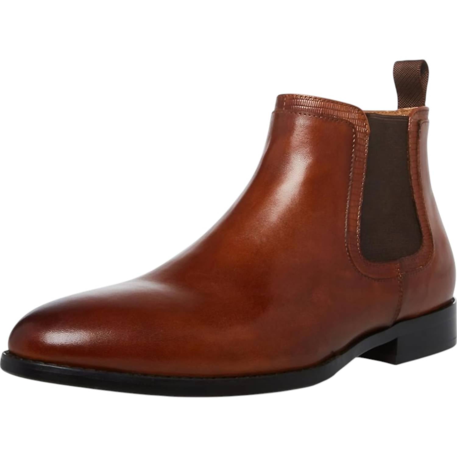 STEVE MADDEN Men's Duke Boots in cognac - men's boots - detail view