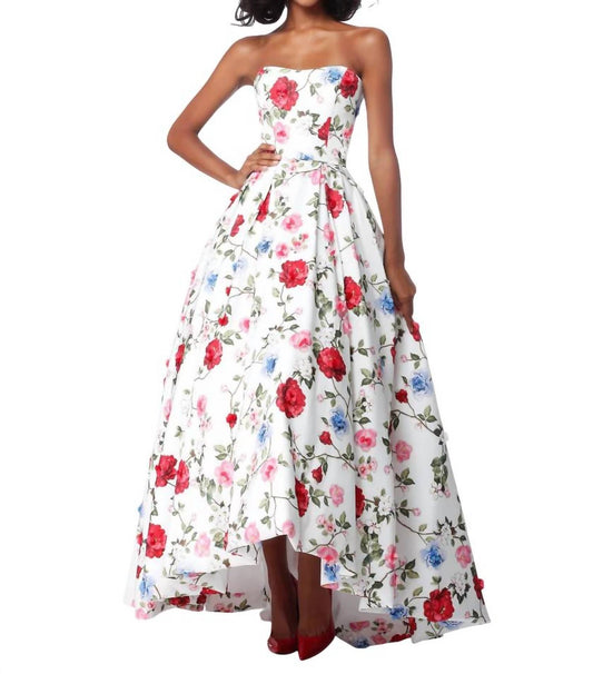 Sherri Hill - Strapless Taffeta Strapless Dress