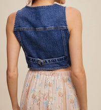Listicle - Vintage Denim Vest Top