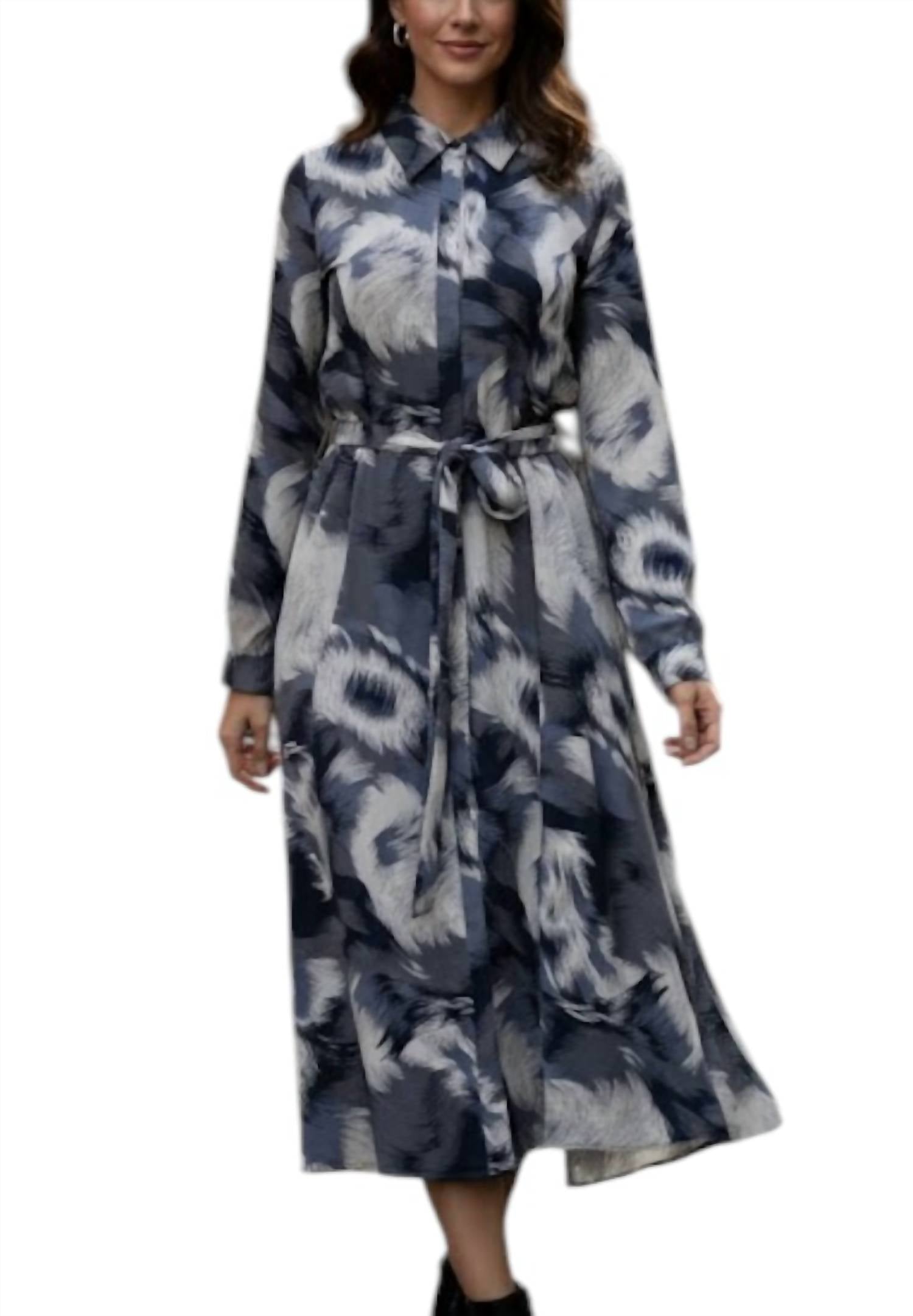 Paniz - Eye-catching Printed Midi Dress