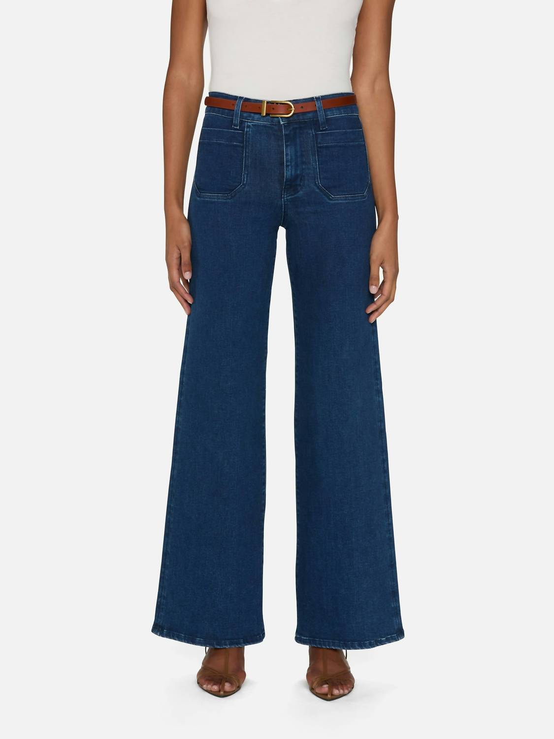 Frame - Le Slim High Rise Wide-leg Flare Pants