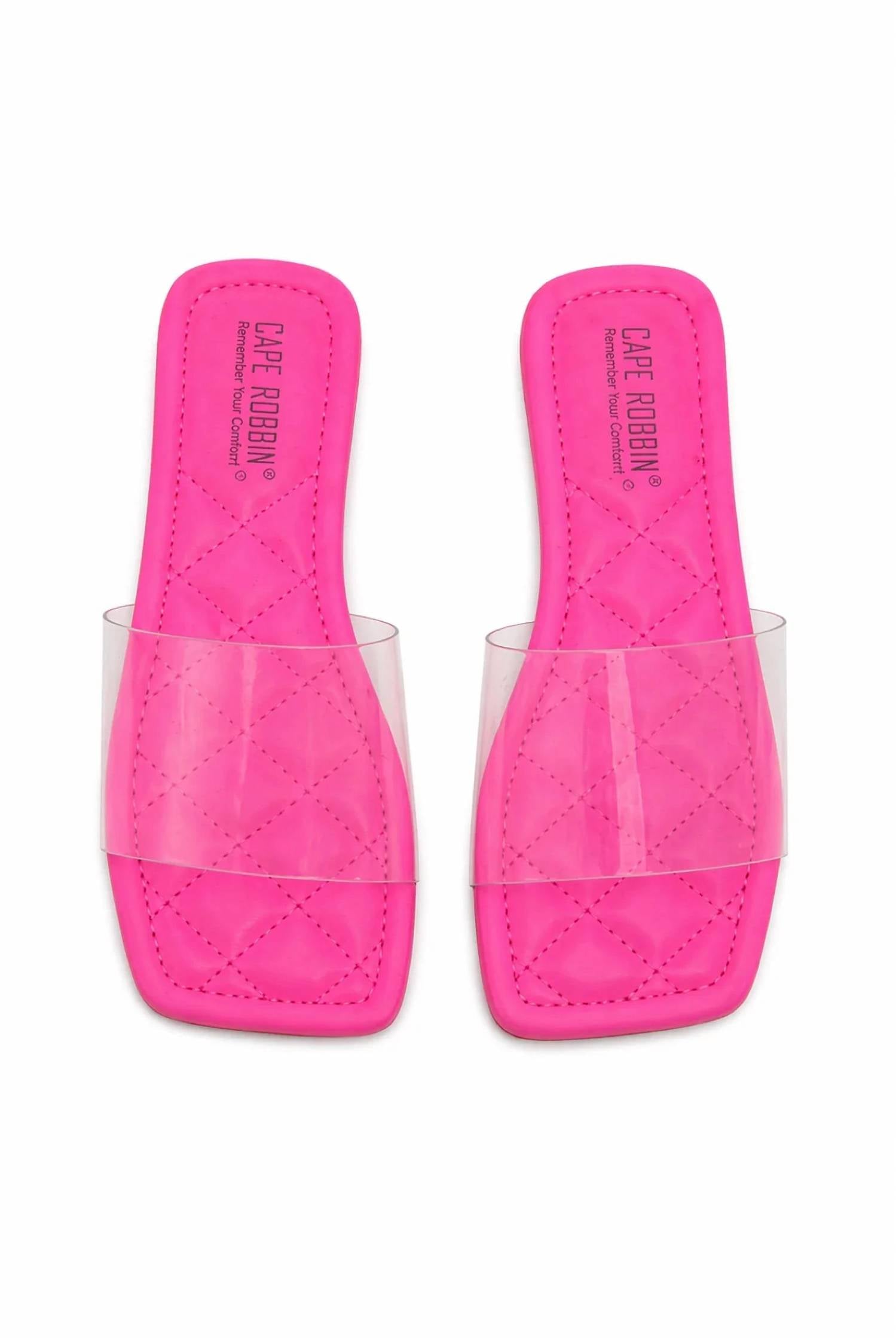 Cape Robbin - Women's Keko Flat Clear Band Sandal