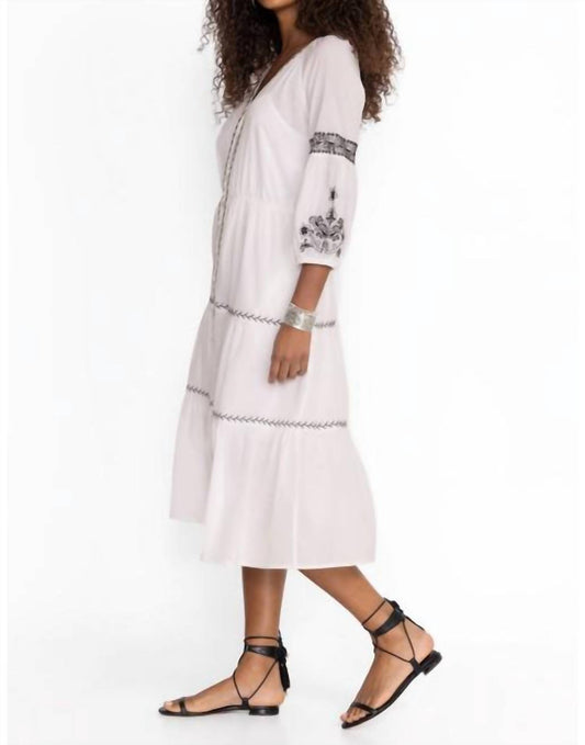 Johnny Was - CAM TIERED MIDI DRESS