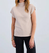 Fdj - Orianna Ottoman Cap Sleeve Sweater