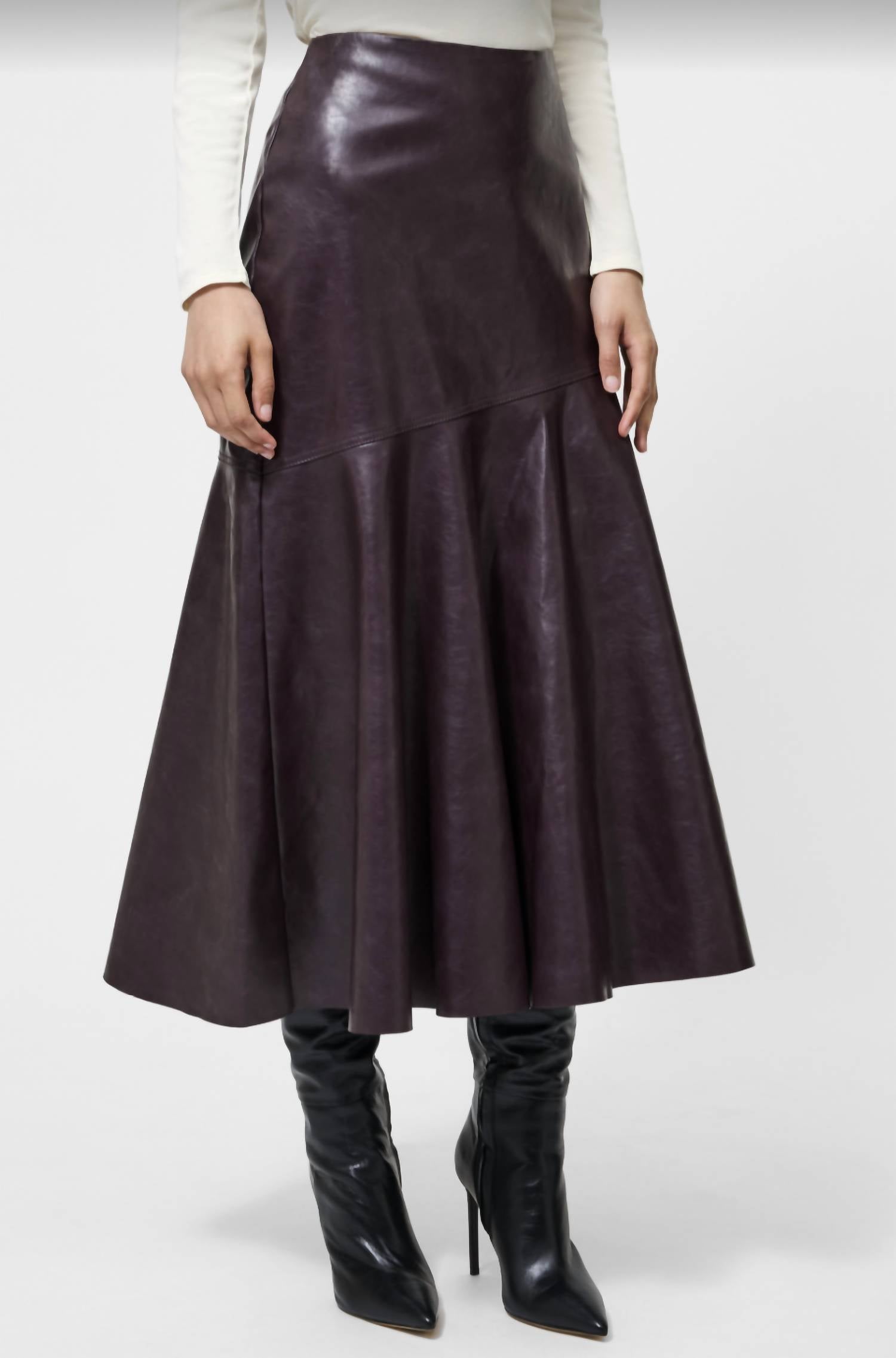 French Connection - Kayleigh Fluted Midi Skirt