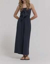 Grade & Gather - Cotton Gauze Tie Front Jumpsuit