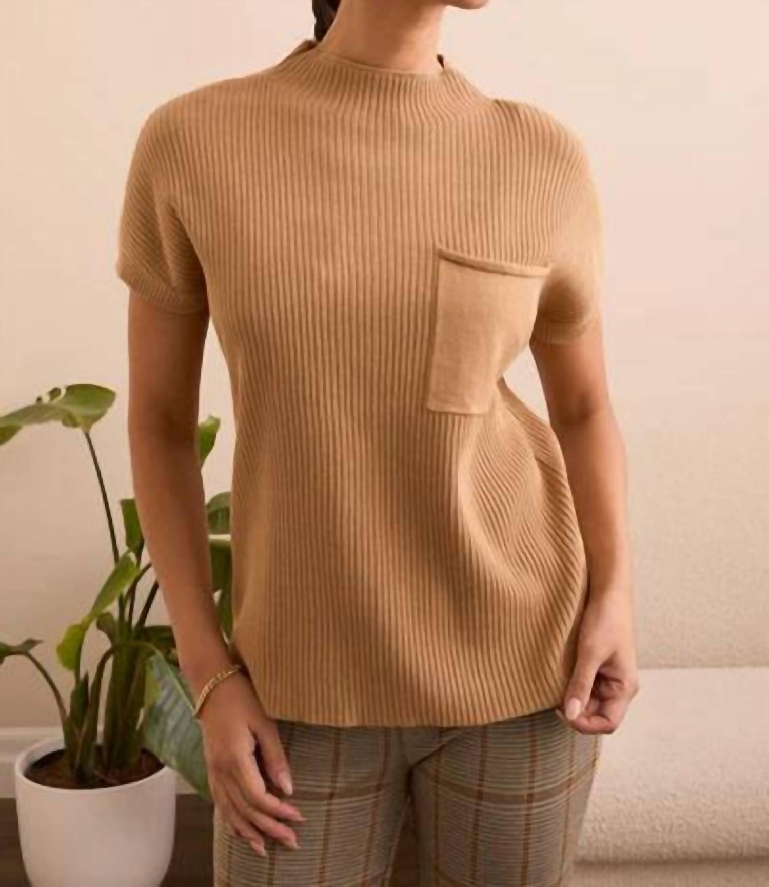 Tribal - Mock Neck Dolman Sweater